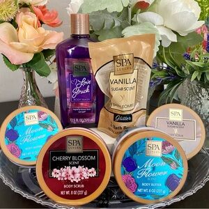 🆕 💐🌸 SPA LUXURY BODY CARE COLLECTION. BRAND NEW FULL SIZE! 6 PIECE BUNDLE!